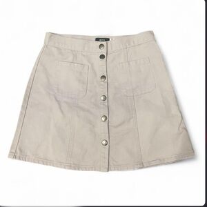 BDG Cream Denim Mini Skirt size S